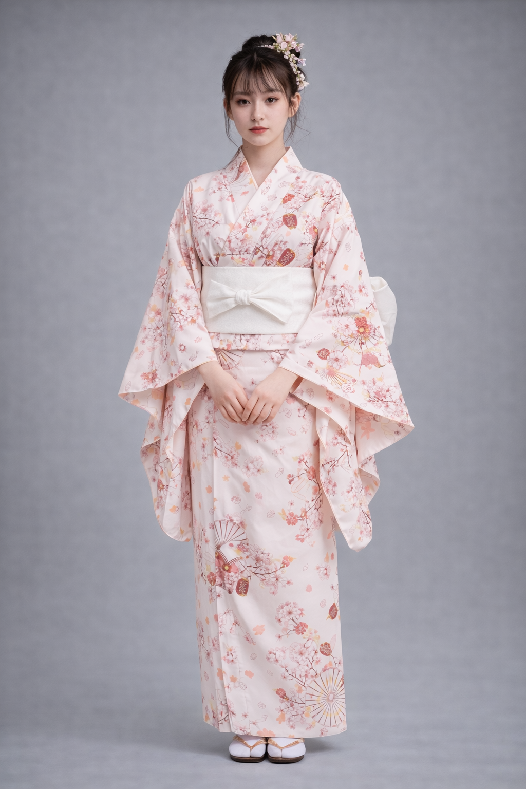 Kimono Japonais Femme Rose sakura