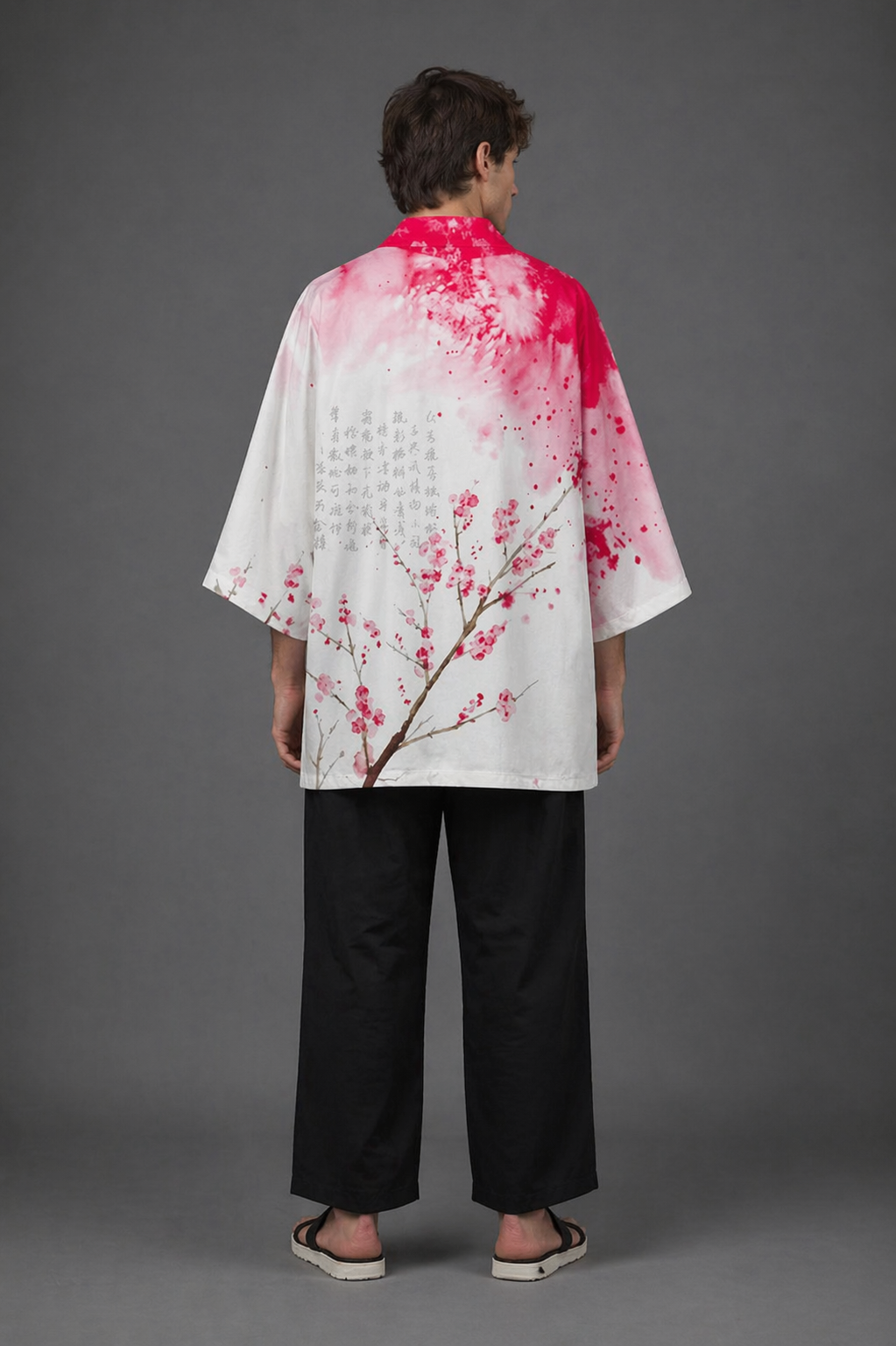Veste Kimono Homme Cerisier