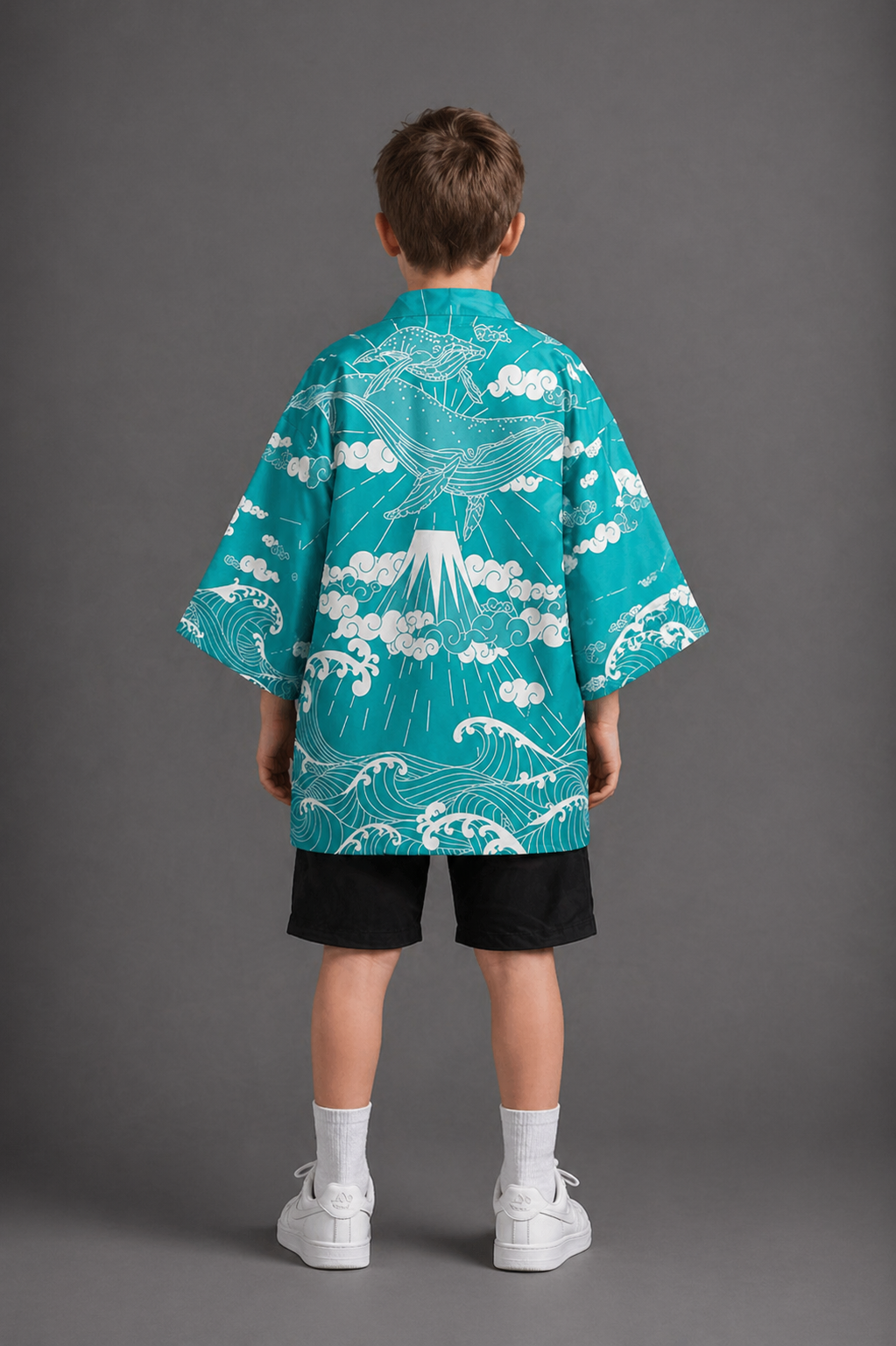 Veste Kimono Relax Garçon Baleine