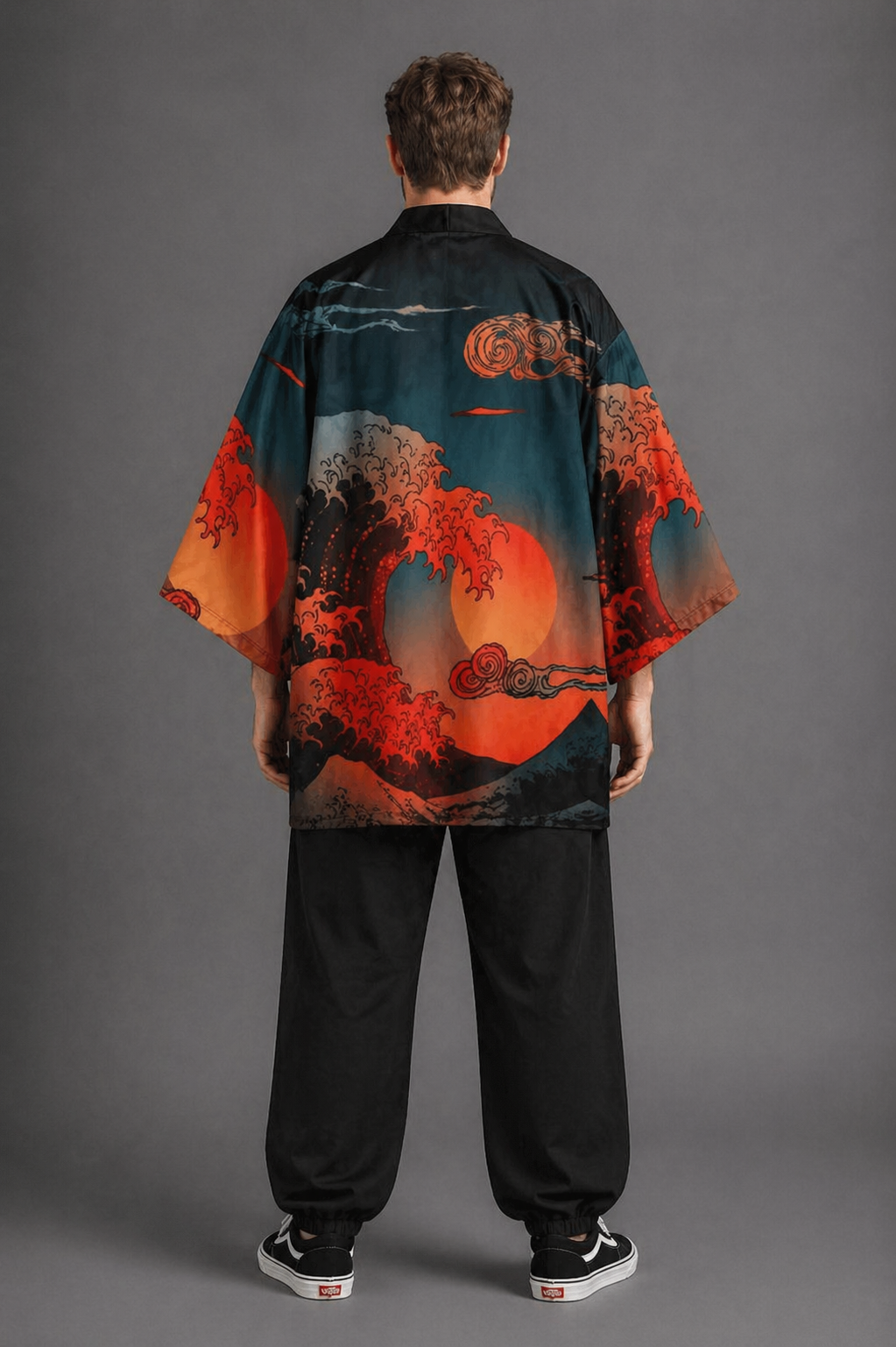 Veste Kimono Relax Homme Vague