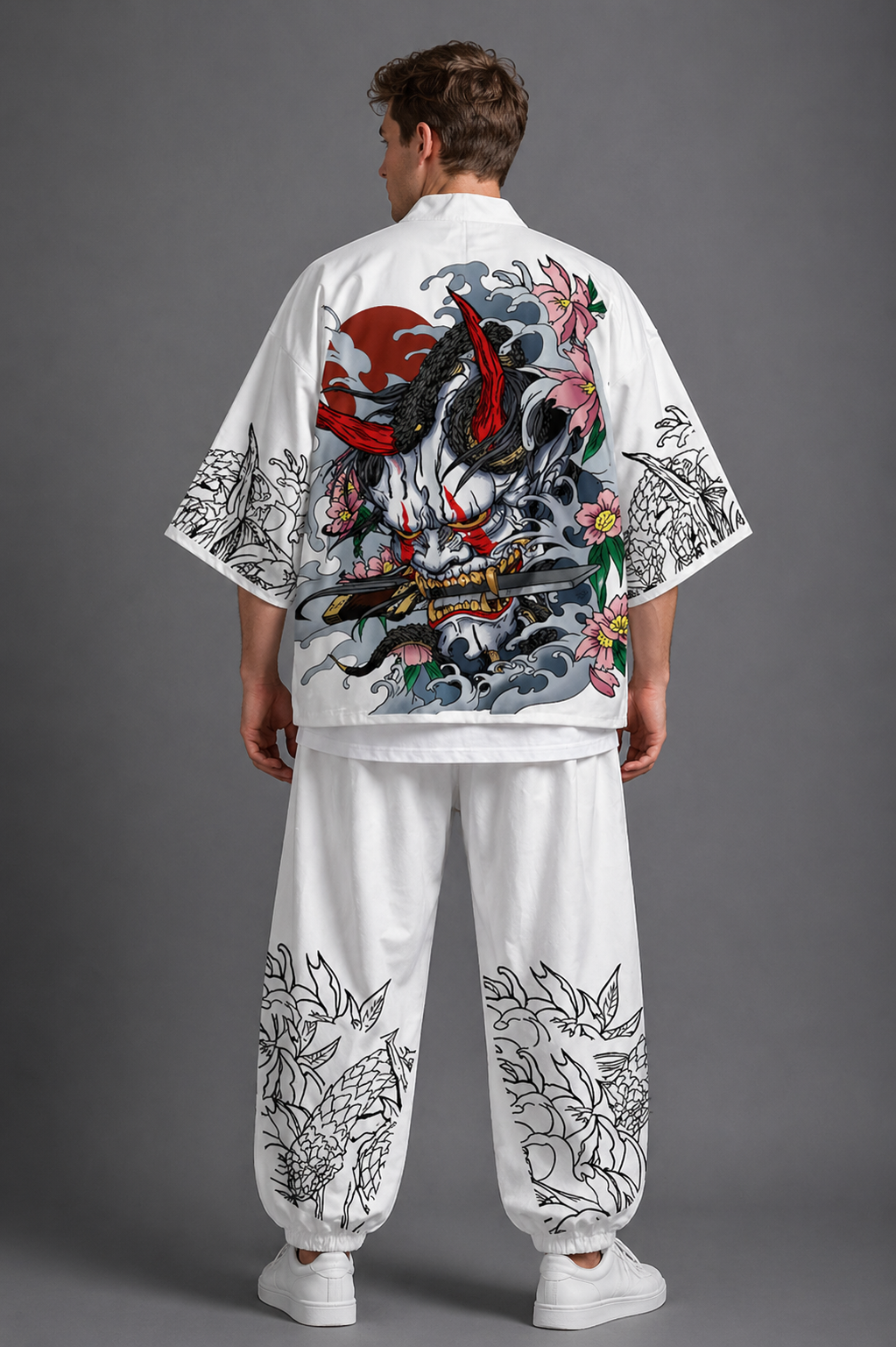 Ensemble Kimono et Pantalon Homme Shinigami Blanc
