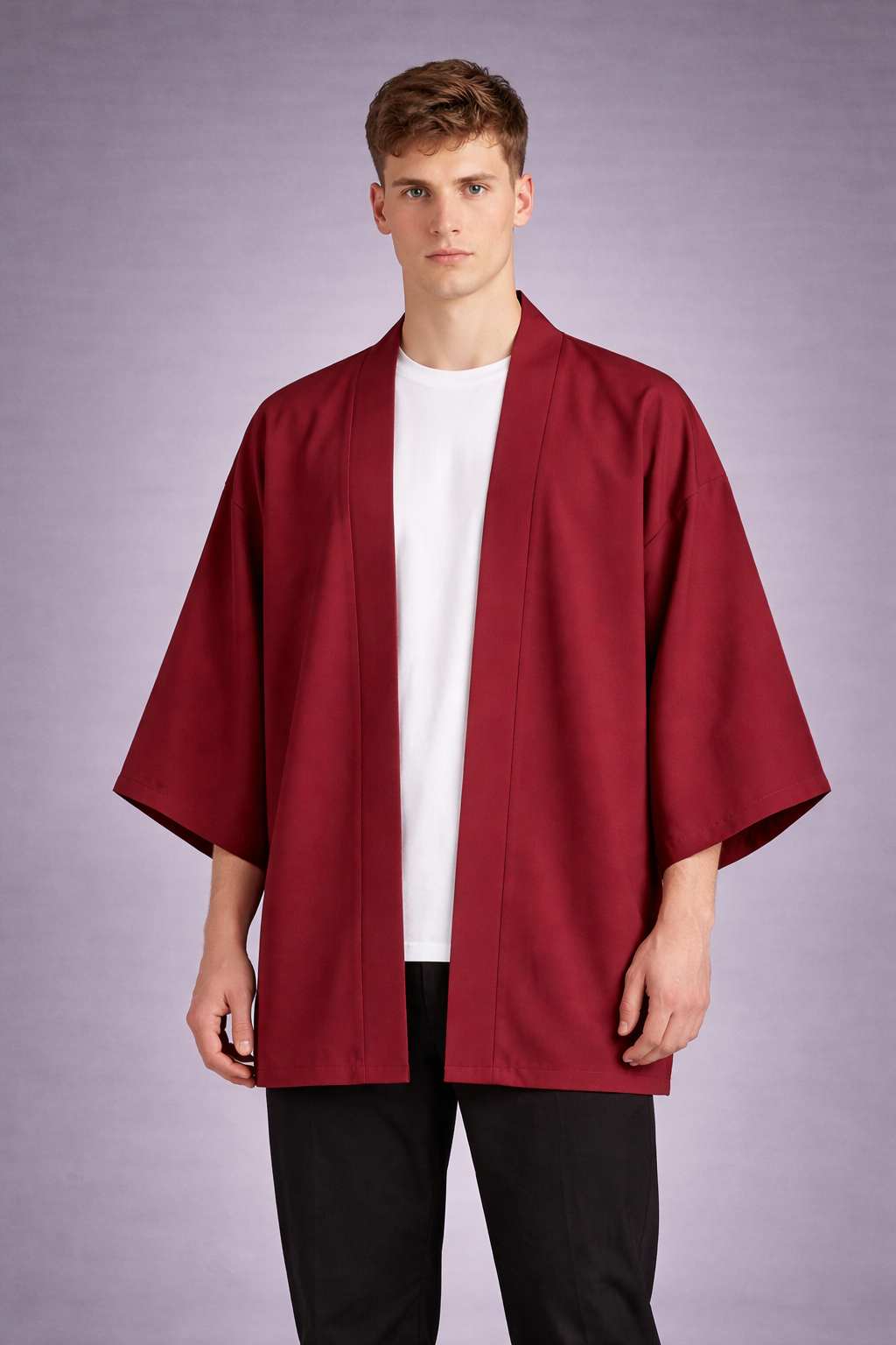 Veste Kimono Satin Homme