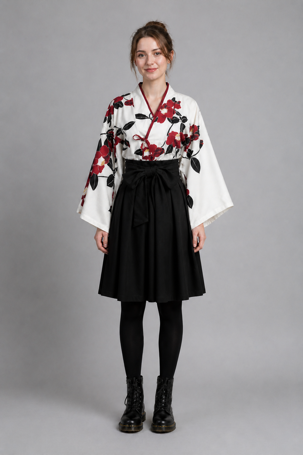 Kimono Jupe Courte Noire