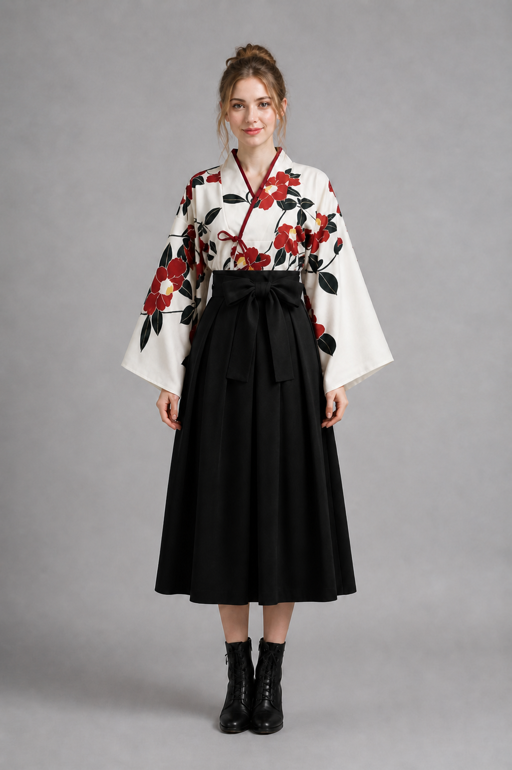 Kimono Jupe Longue Noire