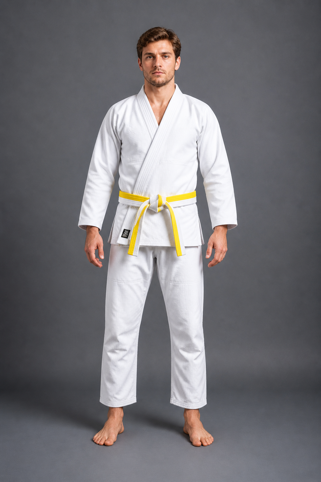 Ceinture Kimono Blanche et Jaune