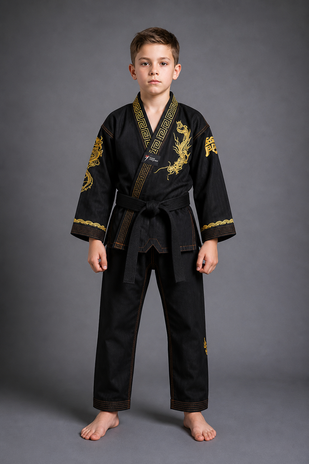 Kimono Taekwondo Enfant Noir