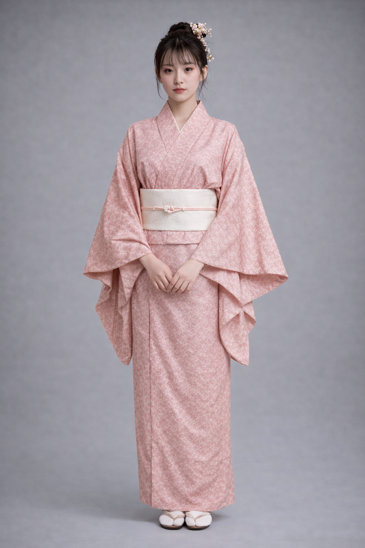 Kimono Japonais Femme Rose