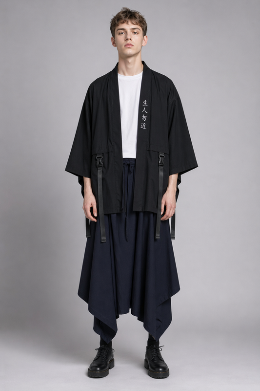Ensemble Kimono Homme Noir