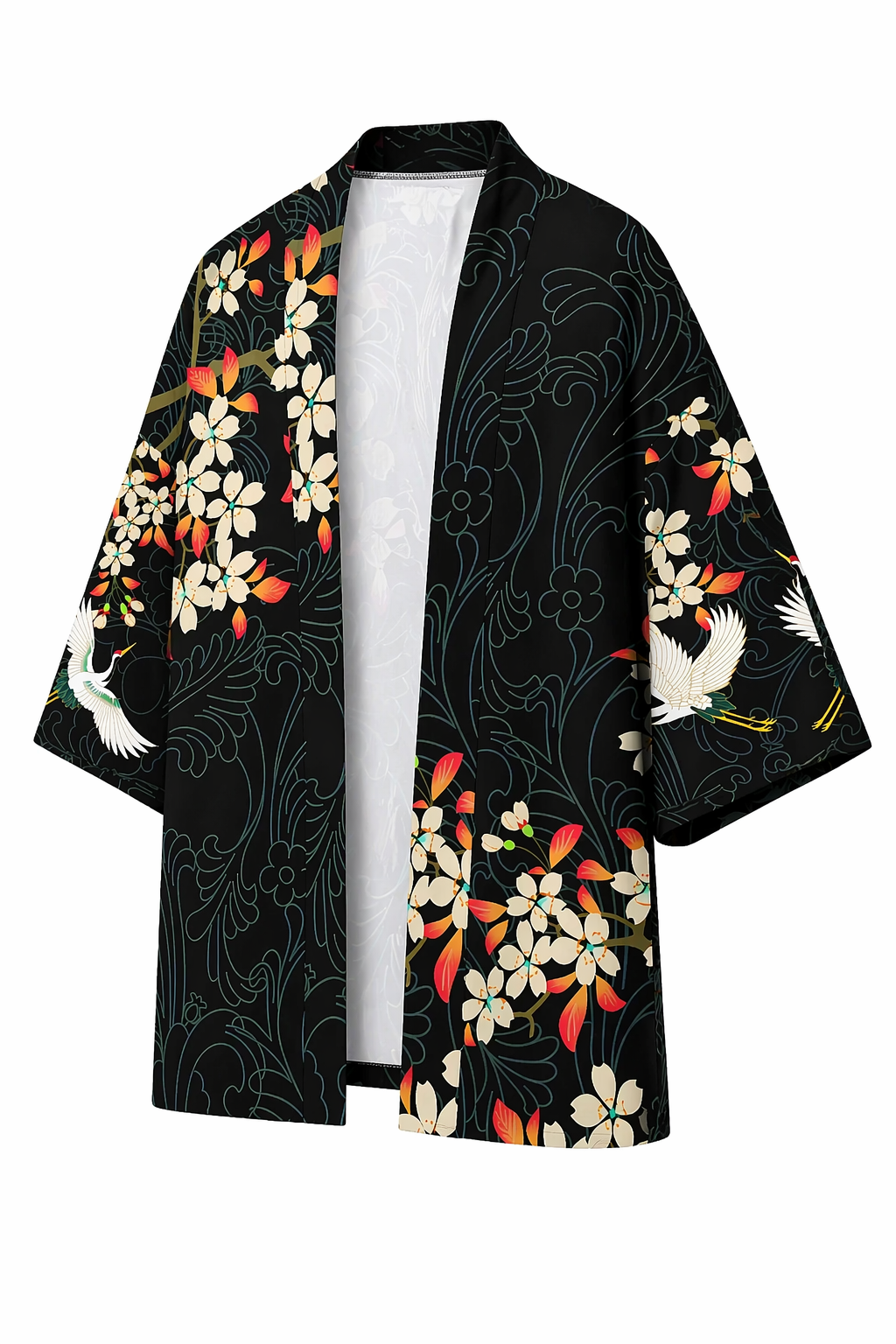Veste Kimono Homme Satin Sakura