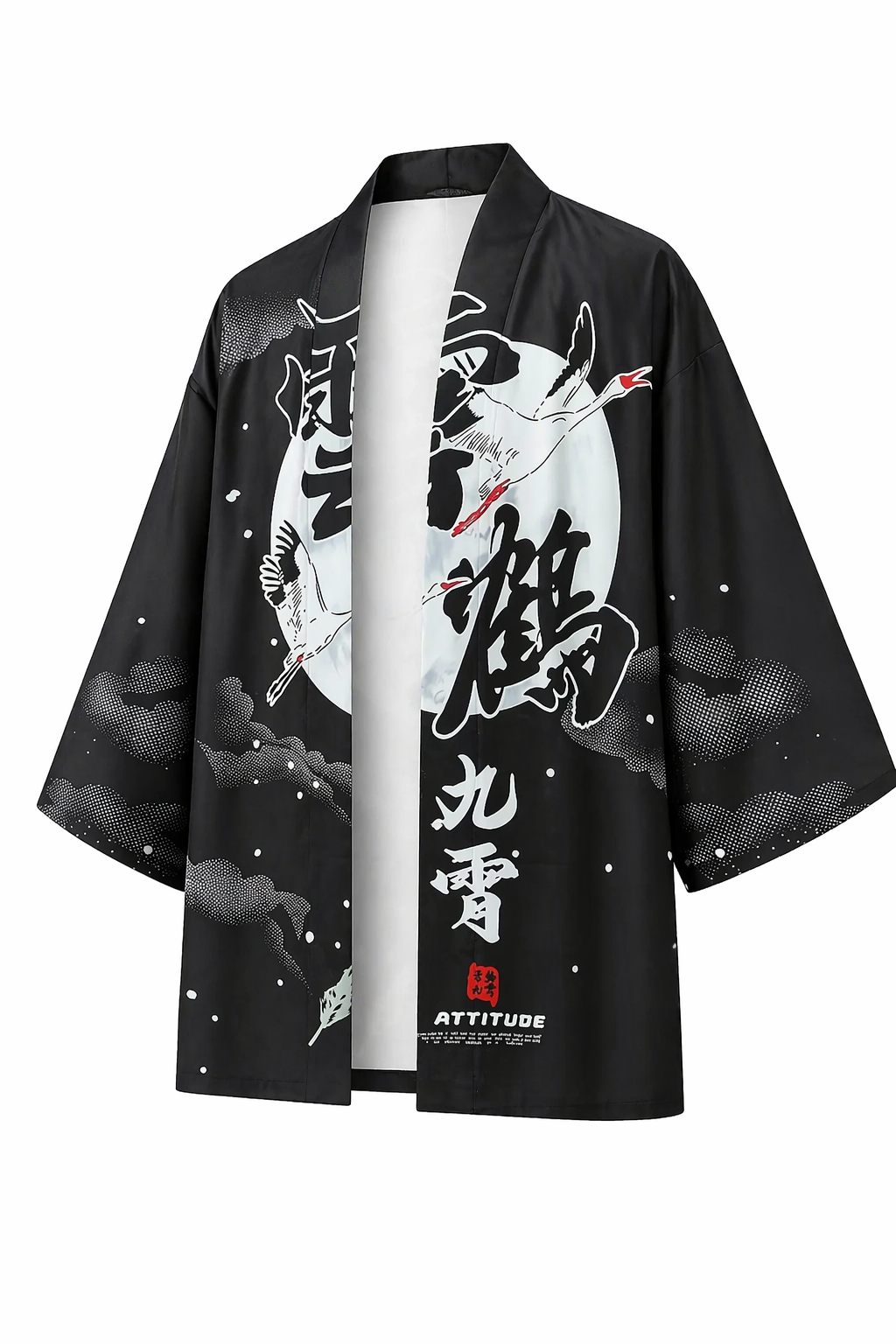 Veste Kimono Homme Satin Lune