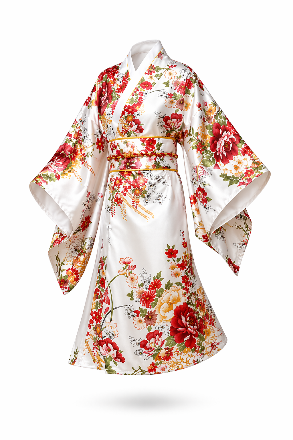 Kimono Japonais Fille Blanc
