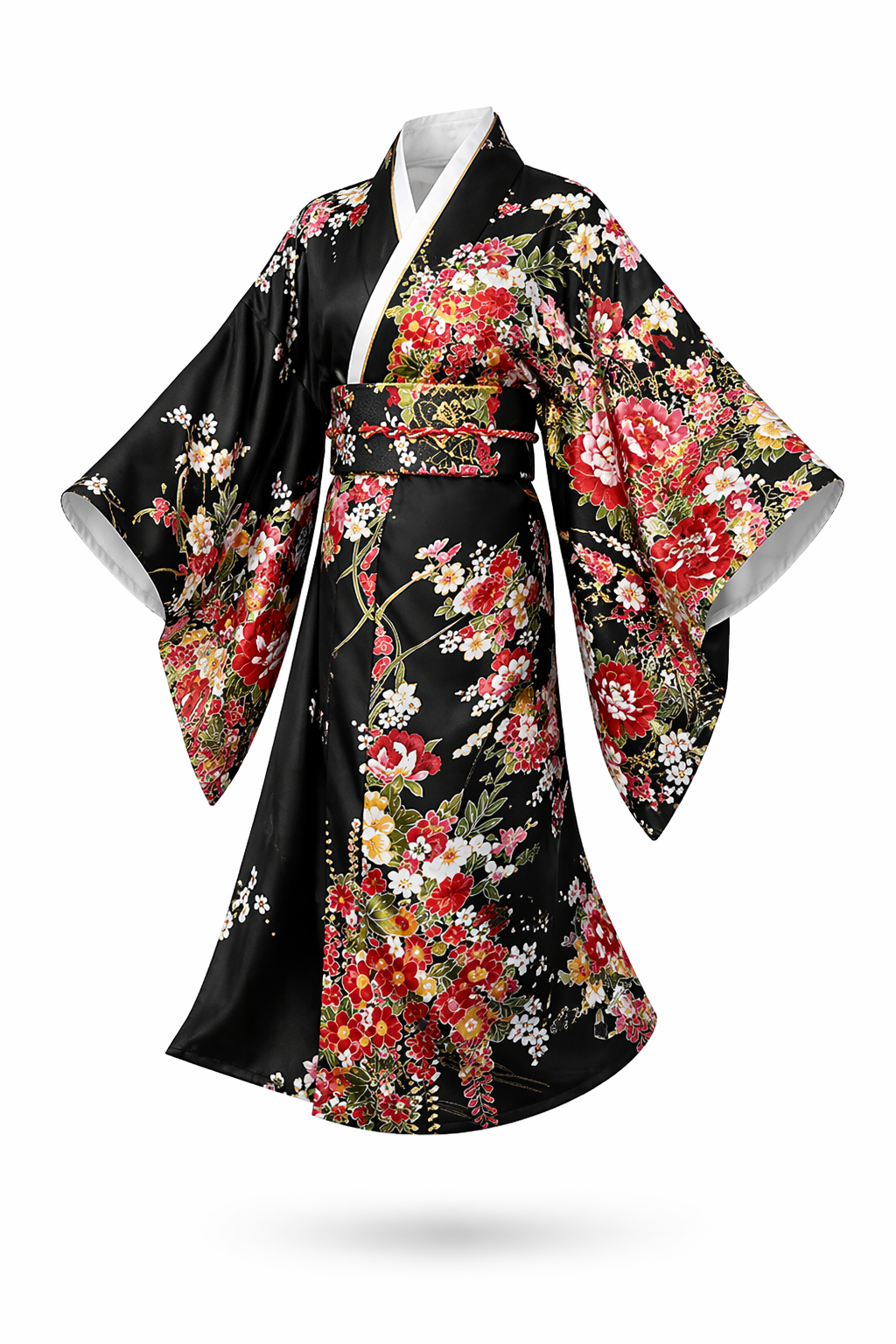 Kimono Japonais Fille Noir