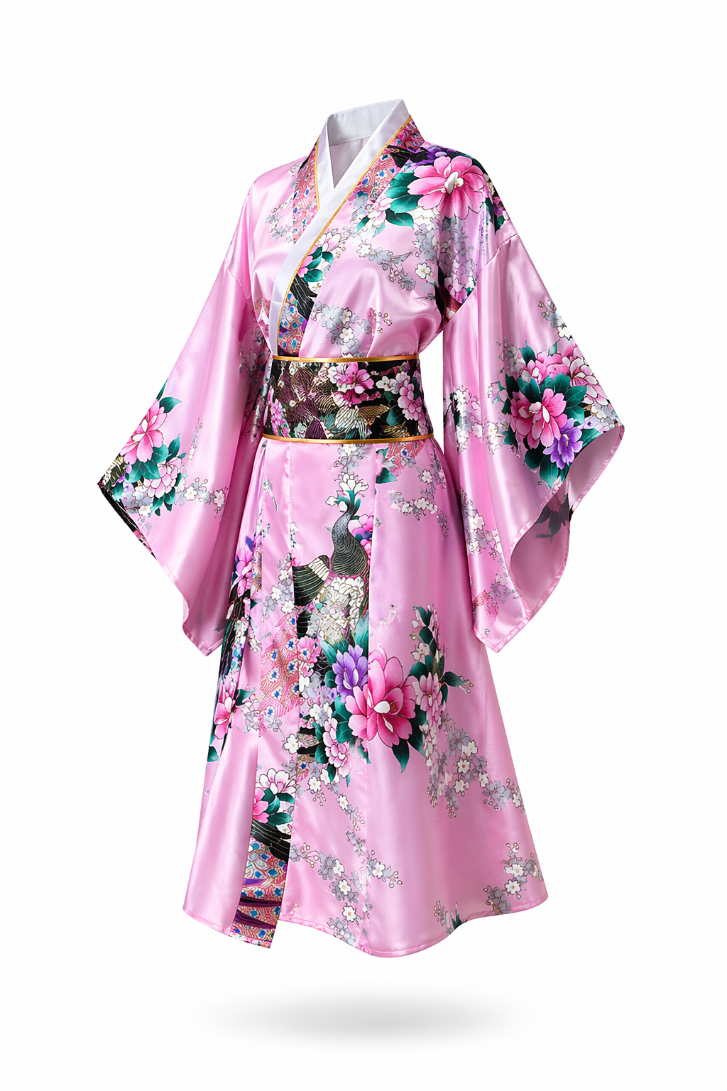 Kimono Japonais Fille Rose