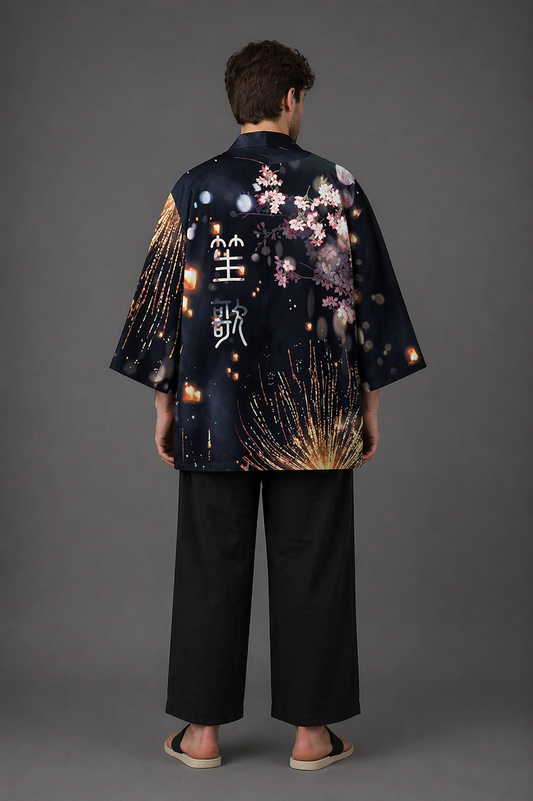 Veste Kimono Homme Hanabi
