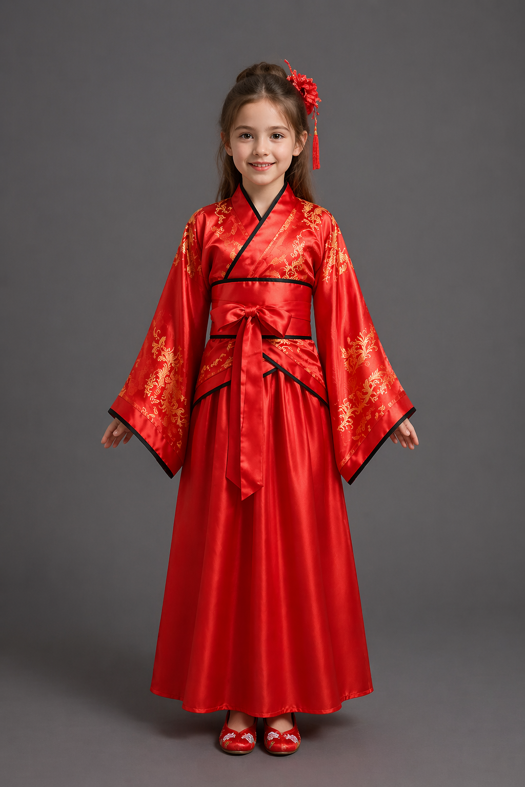 Kimono Japonais Traditionnel Fille