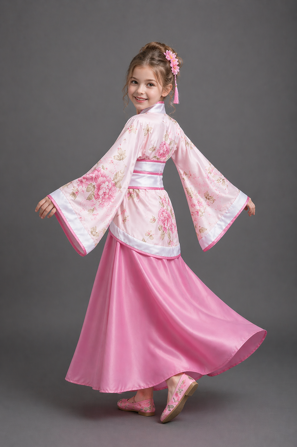 Kimono Japonais Traditionnel Fille
