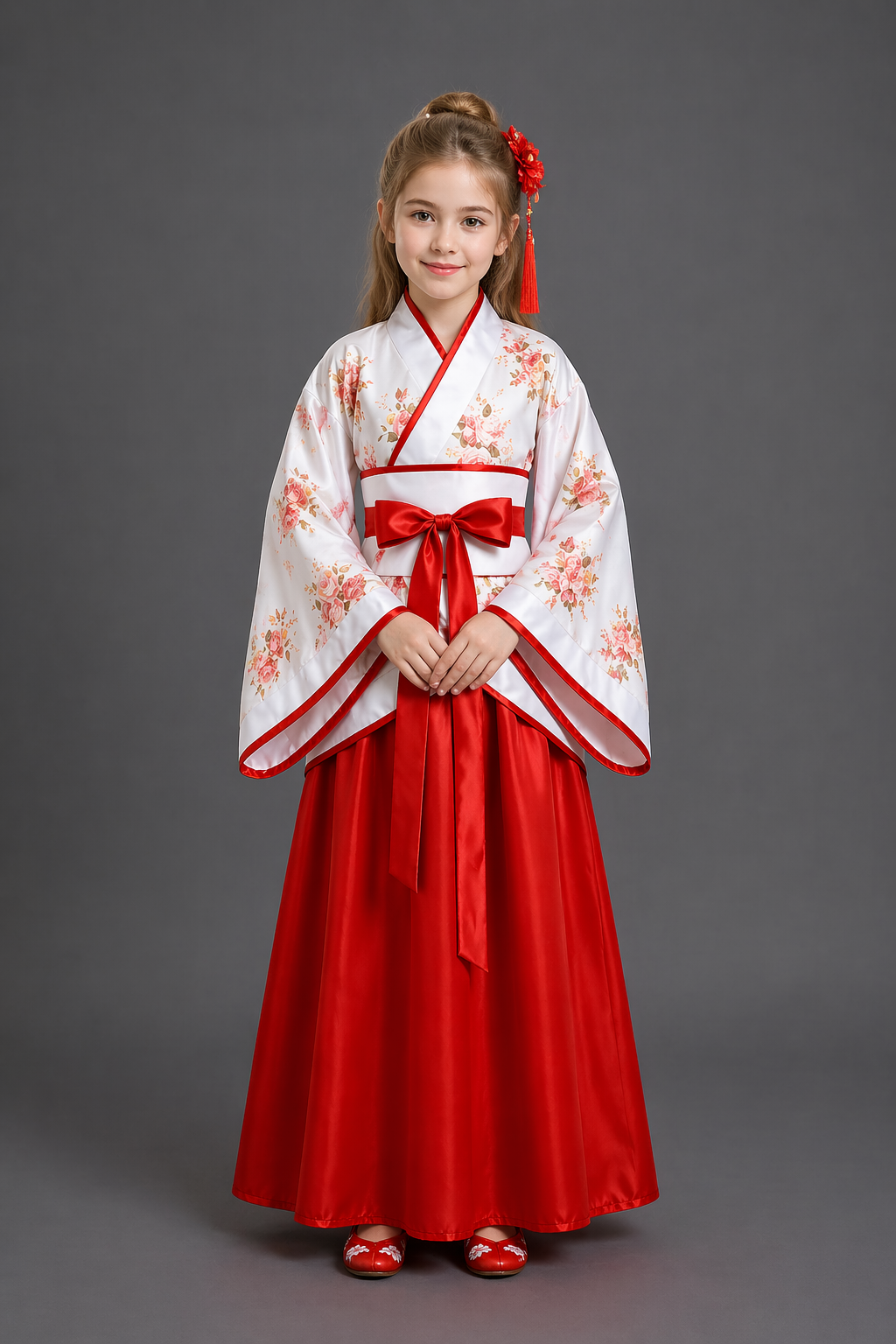 Kimono Japonais Traditionnel Fille
