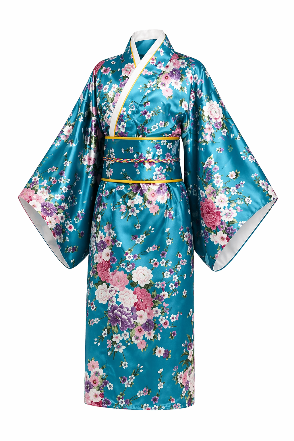 Kimono Japonais Fille Satin Traditionnel