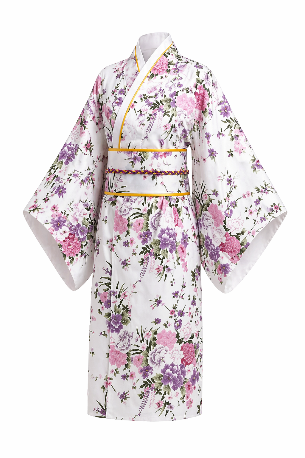 Kimono Japonais Fille Satin Traditionnel