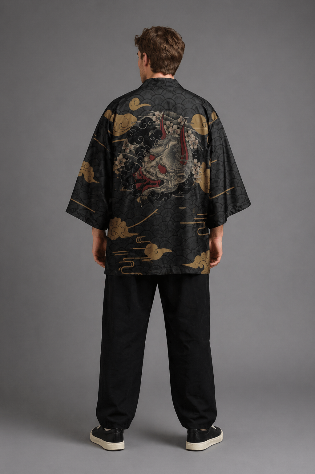Veste Kimono Relax Homme Masque