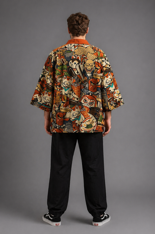 Veste Kimono Relax Homme Japon