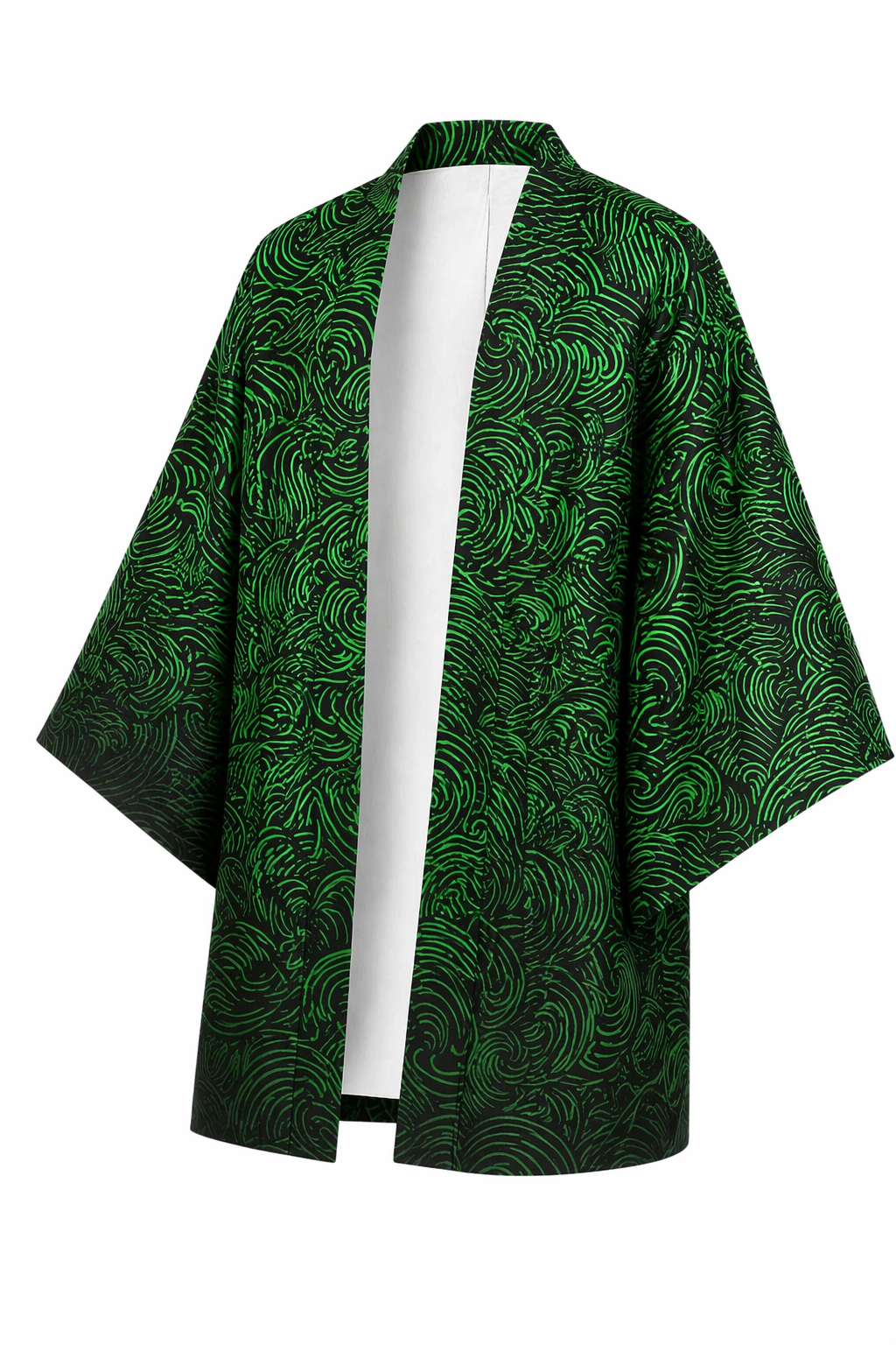 Veste Kimono Homme Noir Vague