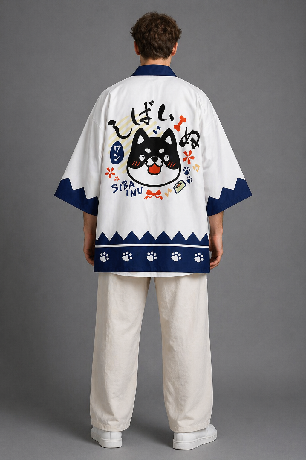 Veste Kimono Homme Satin Kawai