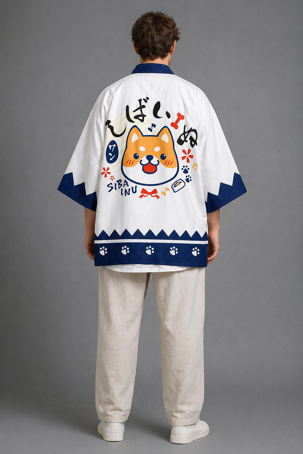 Veste Kimono Homme Satin Kawai
