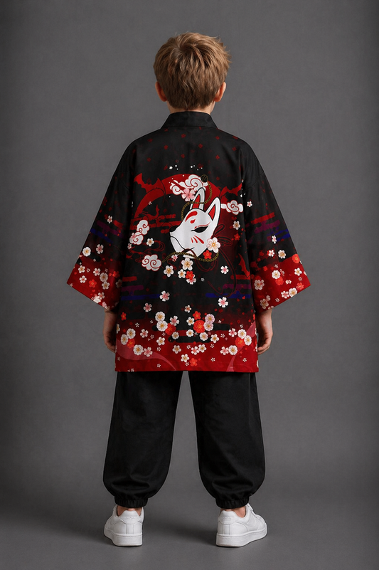 Veste Kimono Relax Garçon Esprit du Renard