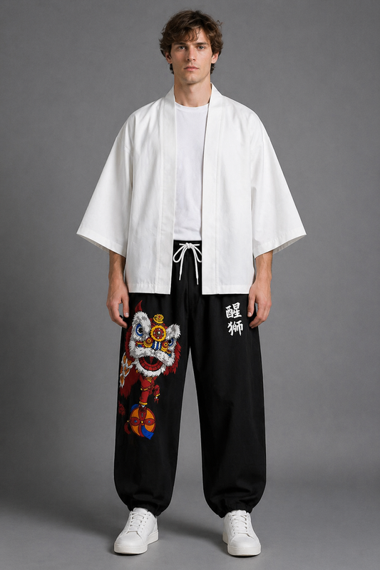 Ensemble Kimono et Pantalon Homme Lion Dance