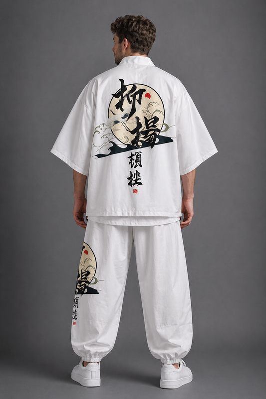 Ensemble Kimono et Pantalon Homme Large Lune