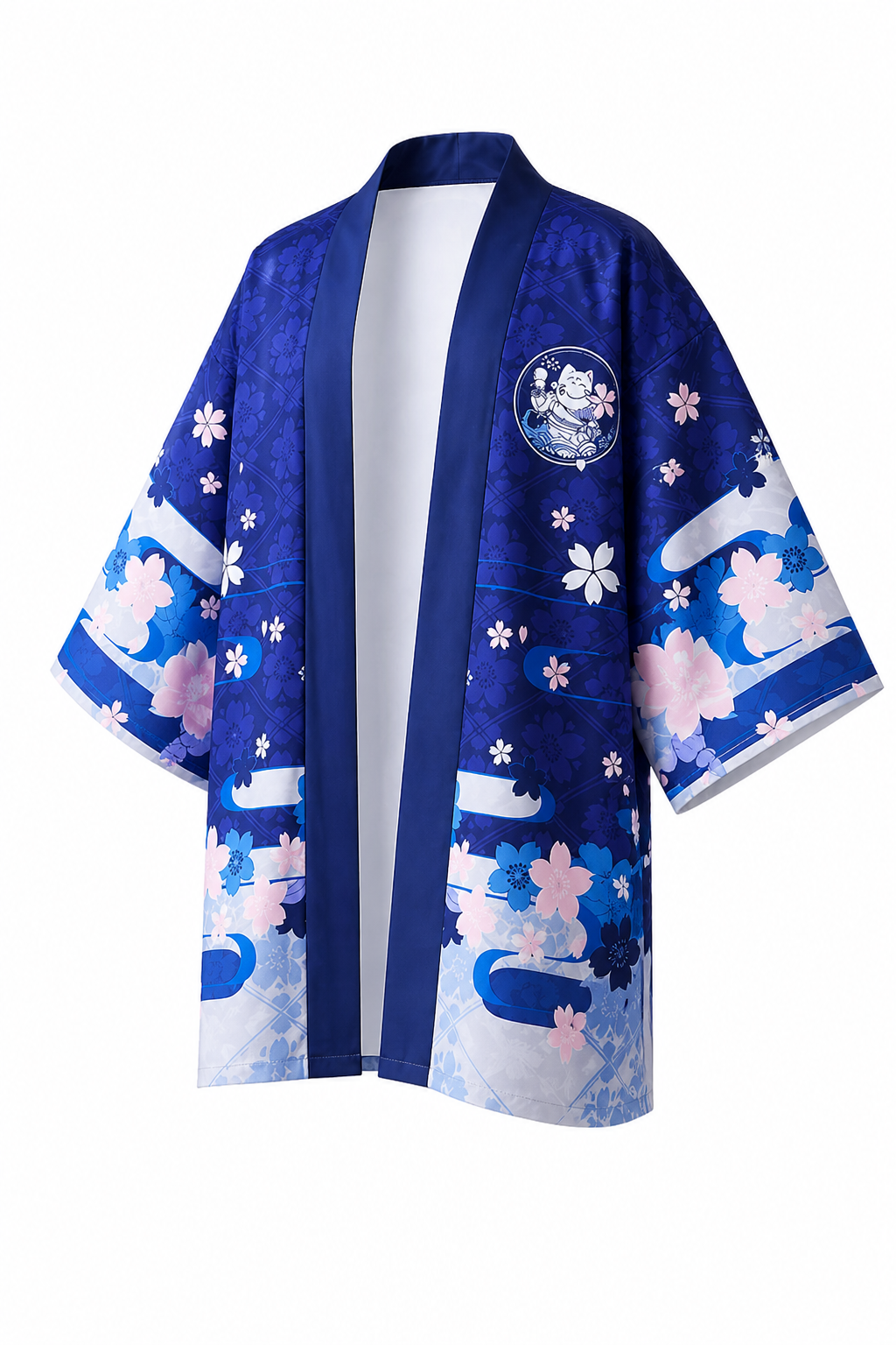 Veste Kimono Homme Bleu Nekko