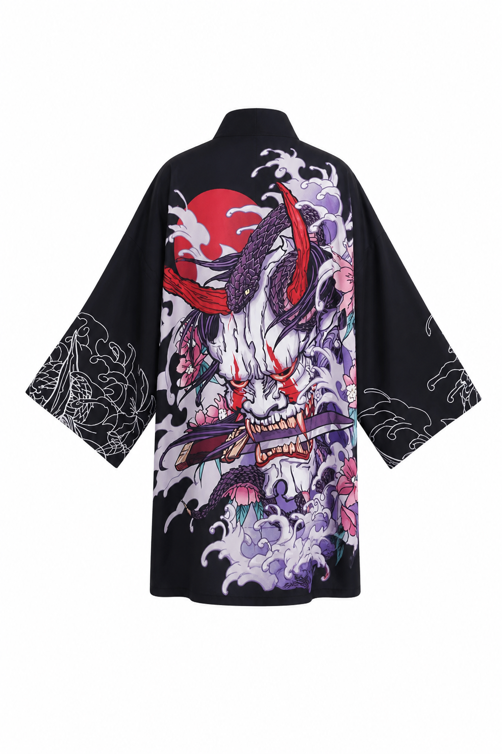 Veste Kimono Femme Satin Shinigami Violet