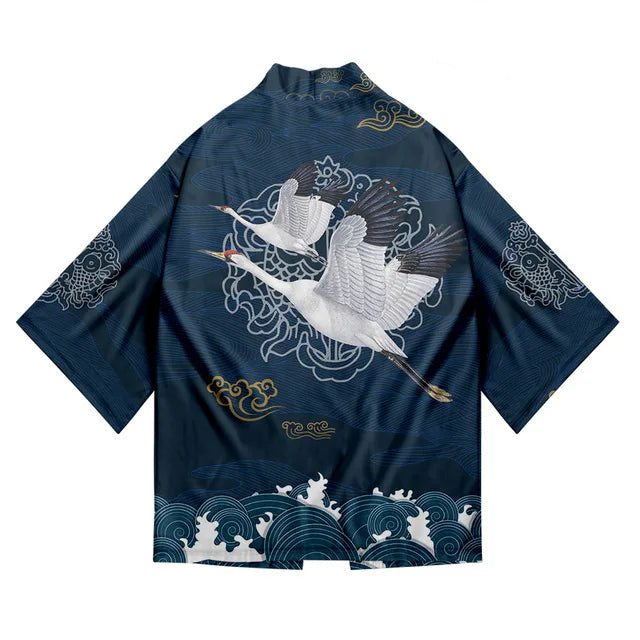 Veste Kimono Relax Garçon Grues
