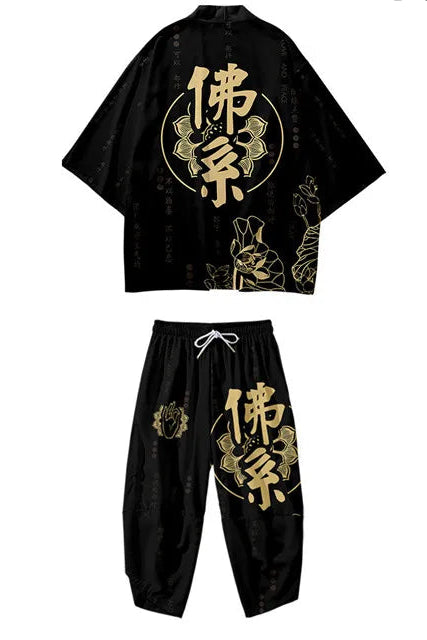 Ensemble Kimono et Pantalon Homme Lotus Or