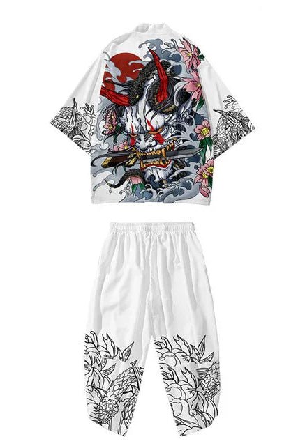 Ensemble Kimono et Pantalon Homme Shinigami Blanc