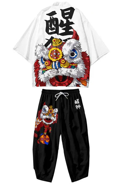 Ensemble Kimono et Pantalon Homme Lion Dance