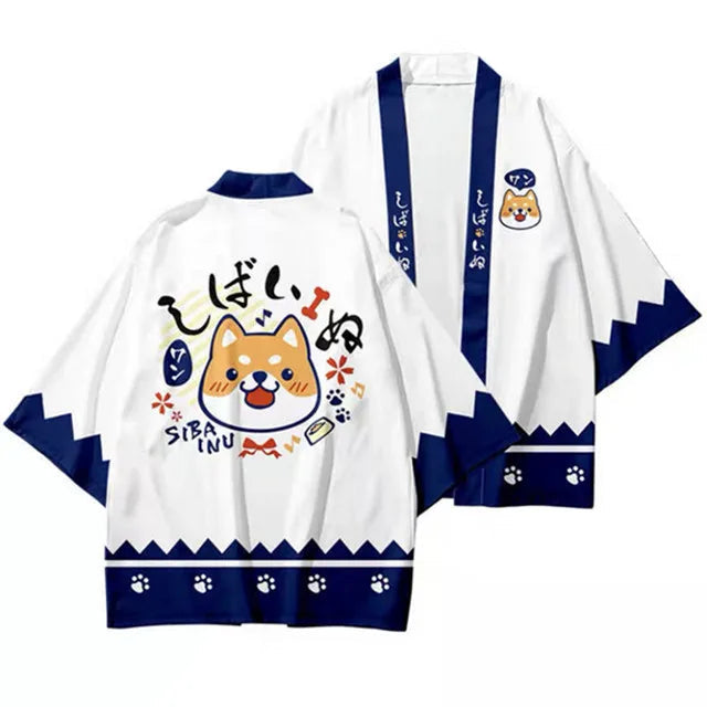 Veste Kimono Relax Garçon Akita Inu