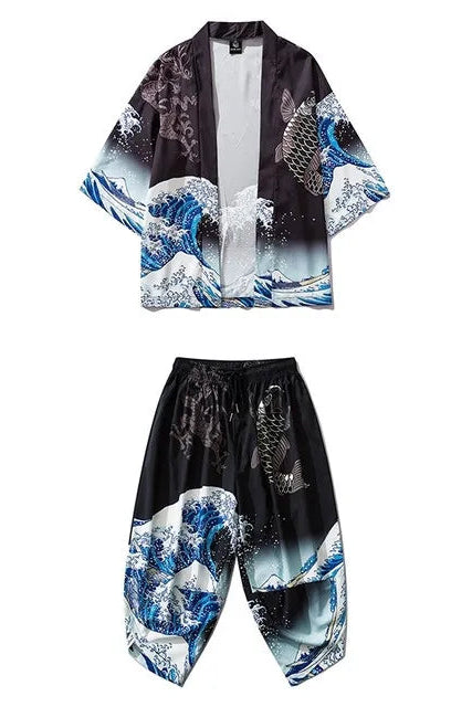 Ensemble Kimono et Pantalon Homme Tsunami
