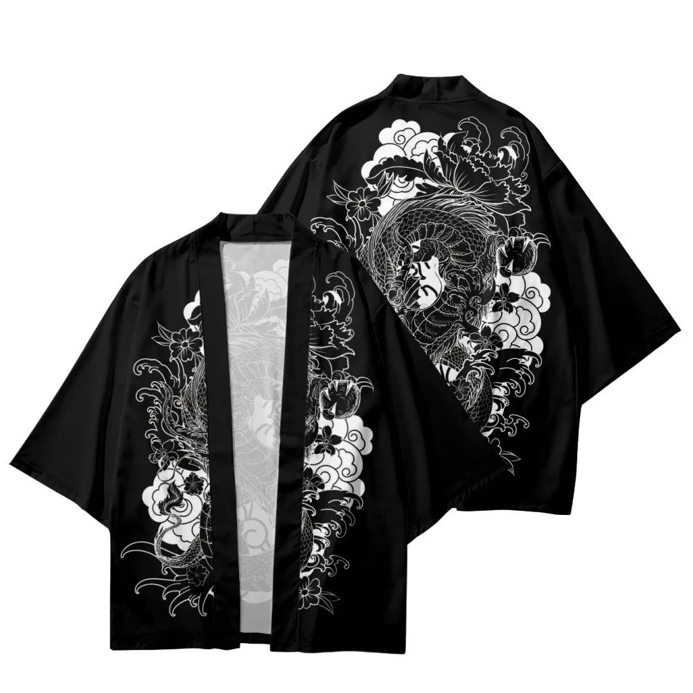 Veste Kimono Relax Homme Dragon Kaze