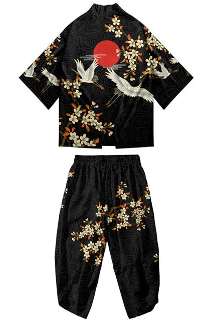 Ensemble Kimono et Pantalon Homme Lune Rouge