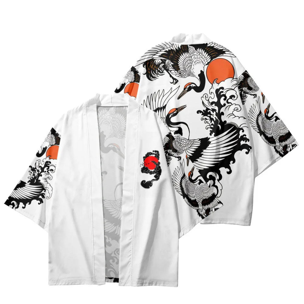 Veste Kimono Relax Homme Grues